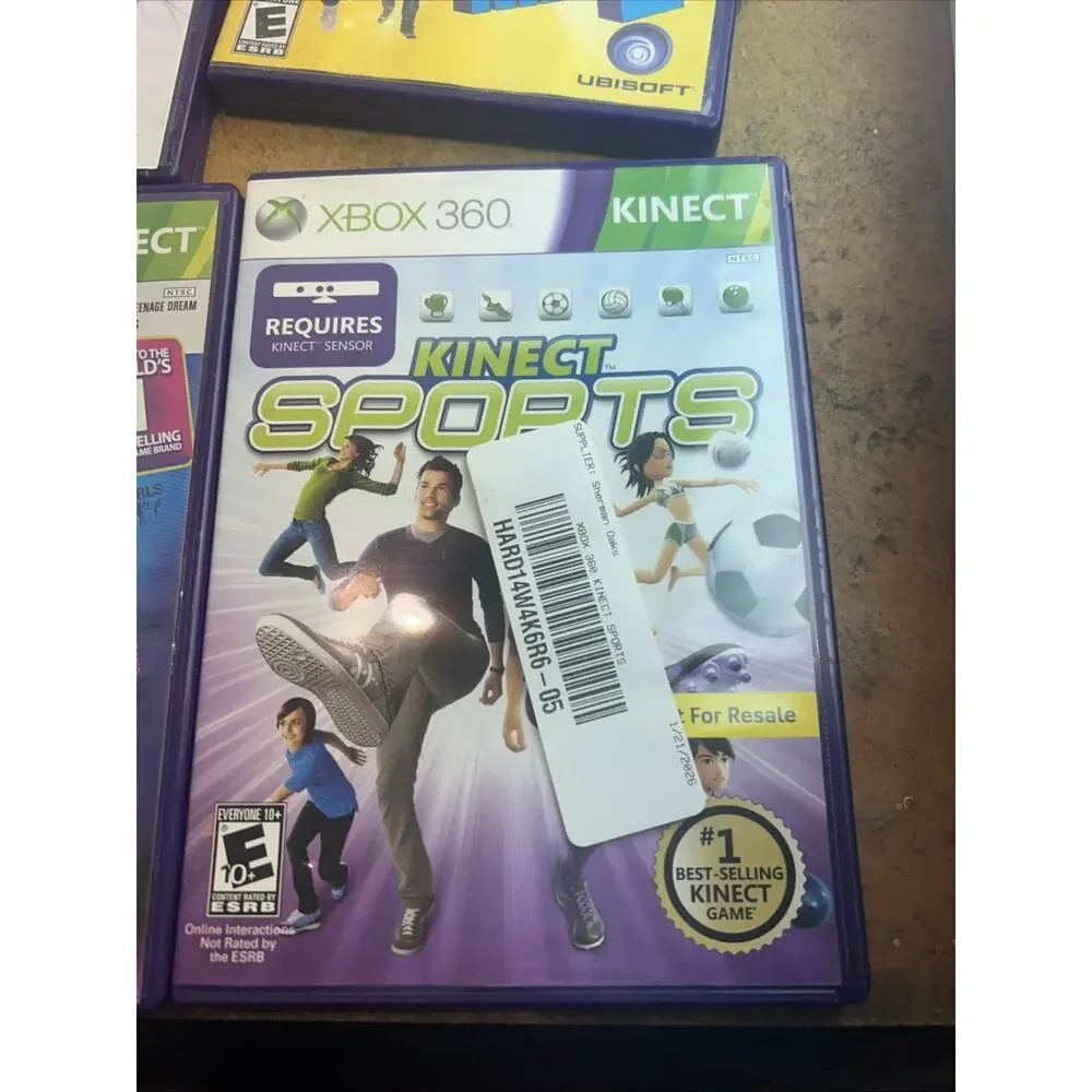 7 Xbox 360 Game Bundle Just Dance Central Kinect Sports Kinect Adventure New